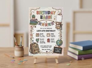 Back to School Invitation Template - Editable & Colorful