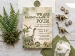 Dinosaur Birthday Invitation - Editable Dino Party Invite