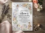 Fairy Birthday Invitation - Editable Kids Party Template