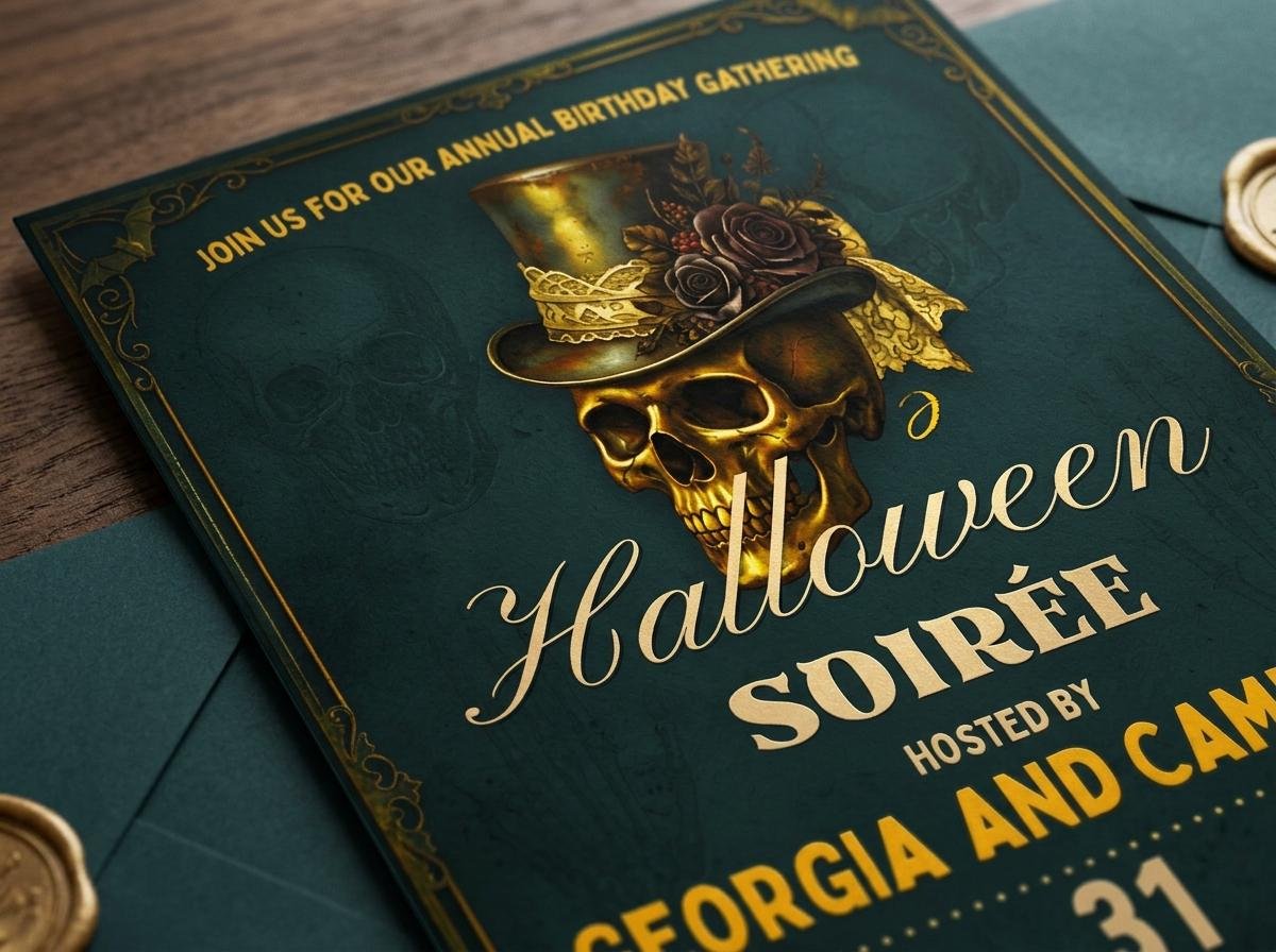 Halloween Invitation Template - Editable Canva Download - Image 7
