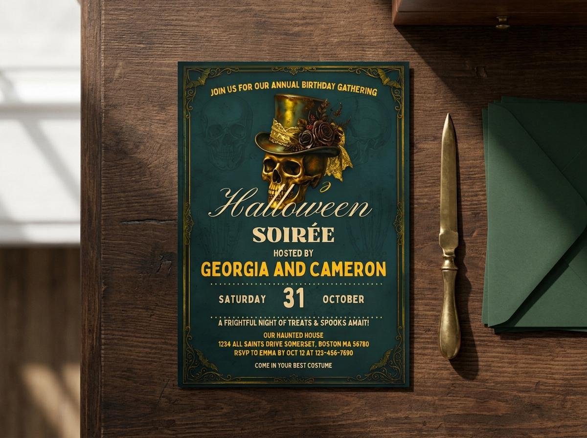 Halloween Invitation Template - Editable Canva Download - Image 10