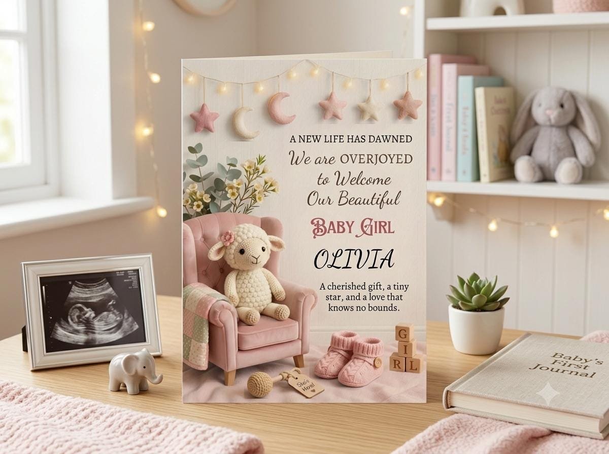 Baby Girl Shower Invitation - Editable Canva Template - Image 6