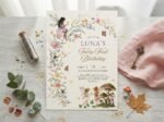 Fairy First Birthday Invitation - Editable Floral Invite