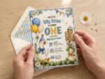 First Birthday Invitation - Editable Silly Goose Template