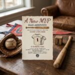 Baseball Birthday Invitation Template - Editable Canva Design