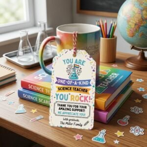 Science Teacher Invitation - Editable Canva Template Download
