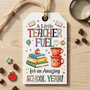 Teacher Appreciation Gift Tags - Editable Canva Template