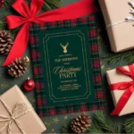 Elegant Tartan Christmas Invitation for Holiday Parties